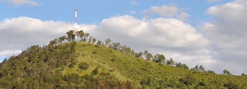 Antenna at hill top
